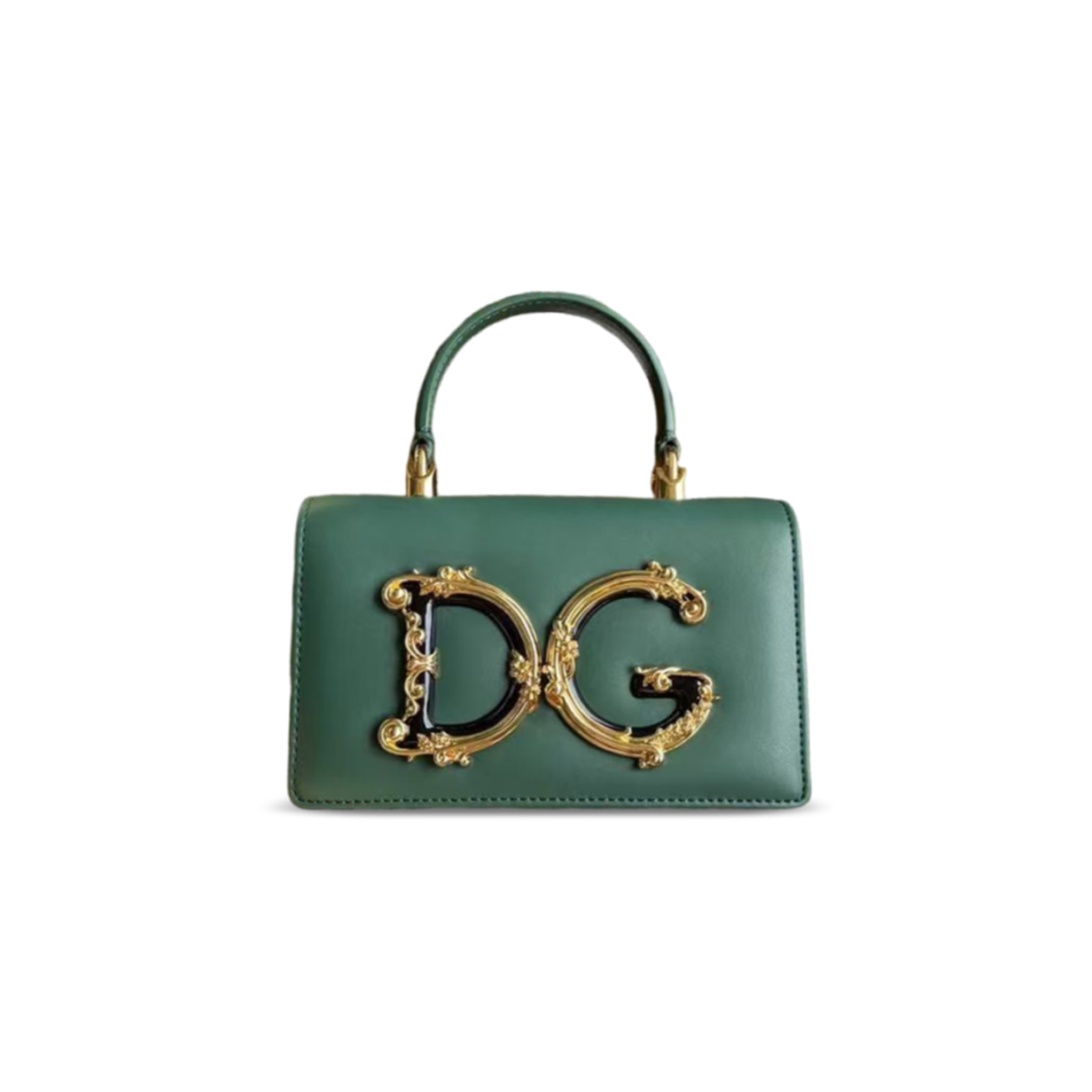 DOLCE GABBANA LEATHER SHOULDER BAG (18*10*5cm)